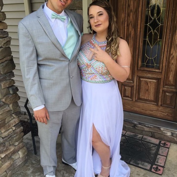 Rachel Allan Prom/ Pageant Sequined Gown - Picture 4 of 4